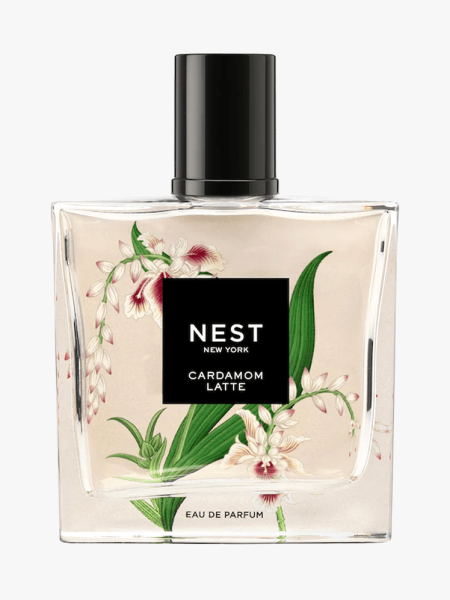 Nest New York Cardamom Latte Eau de Parfum in branded component on a light gray background